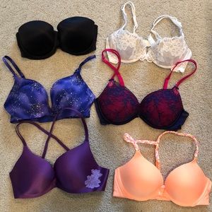 Lot of 6 Victoria’s Secret Bras size 34C